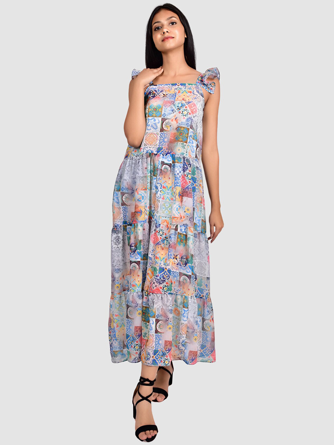 

Rajoria Instyle Women Digital Printed Beach Cover-Up, Blue