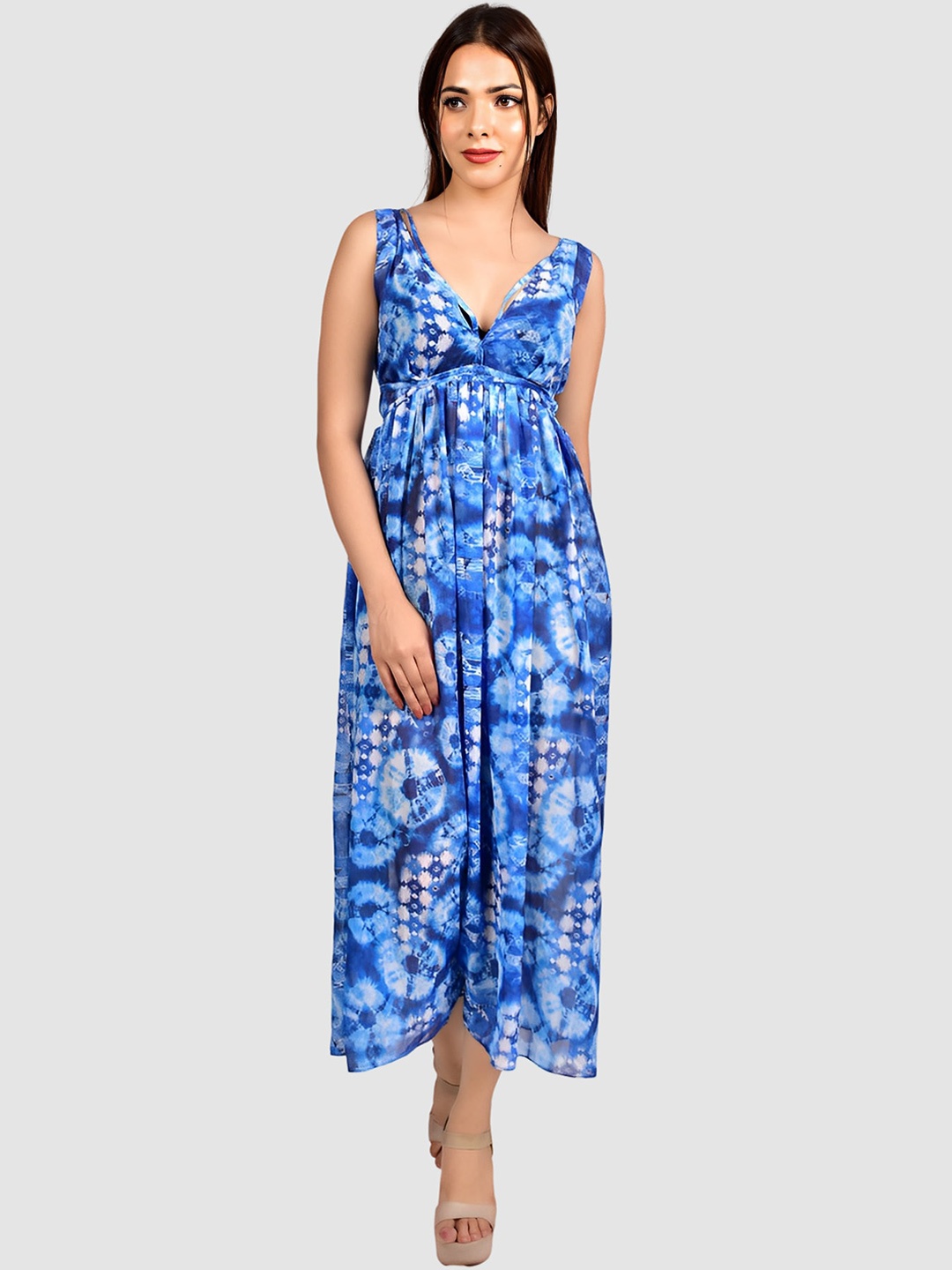 

Rajoria Instyle Women Printed Cover-Up Dress, Blue