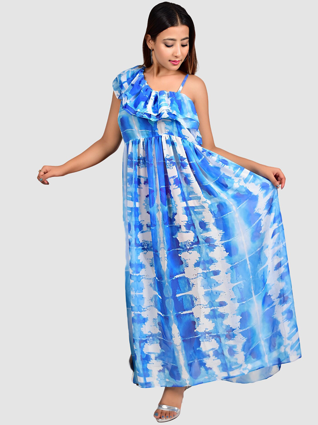 

Rajoria Instyle Women Printed Cover-Up Dress, Blue