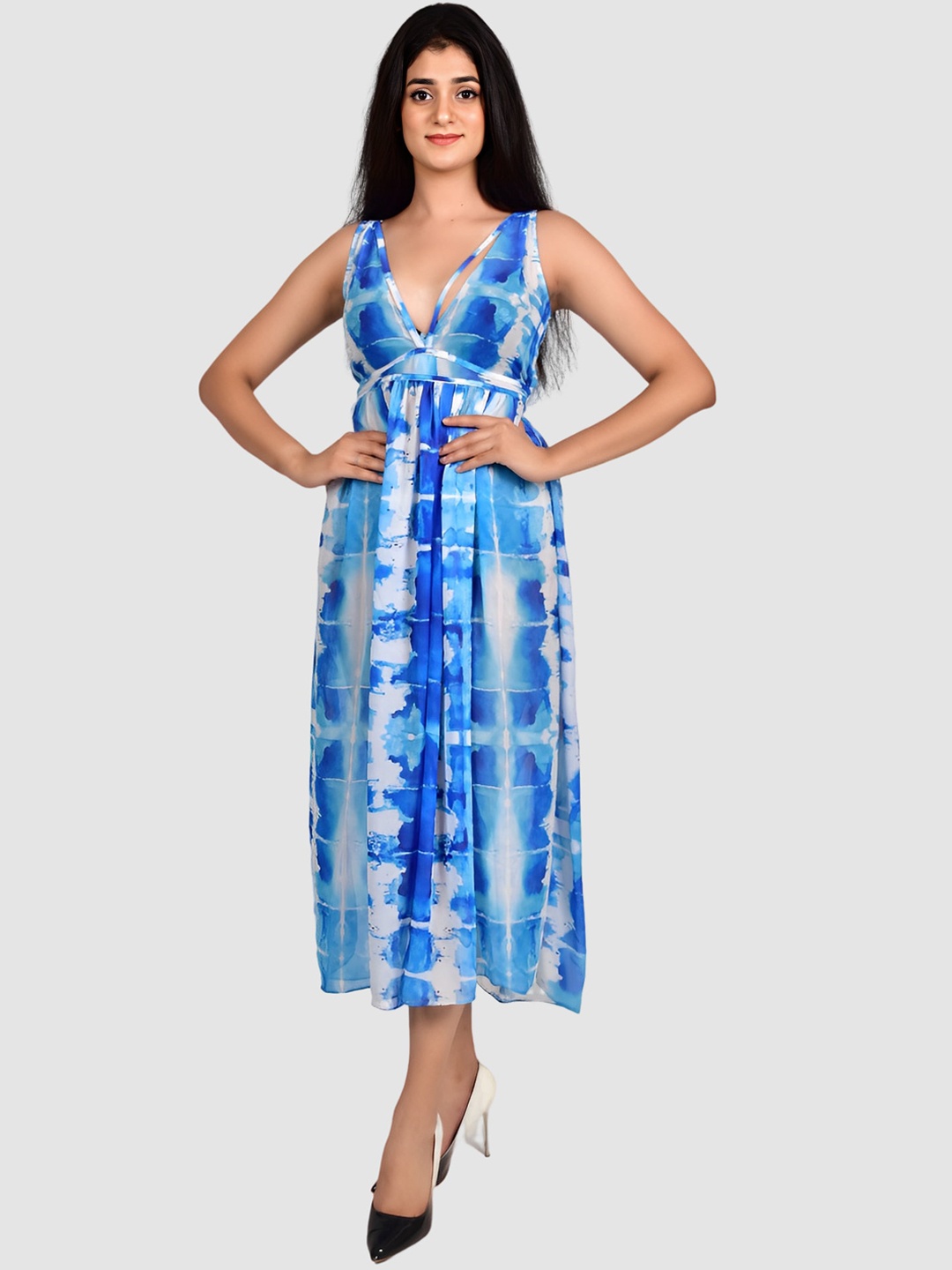 

Rajoria Instyle Women Digital Printed Beach Coverup Dress, Blue