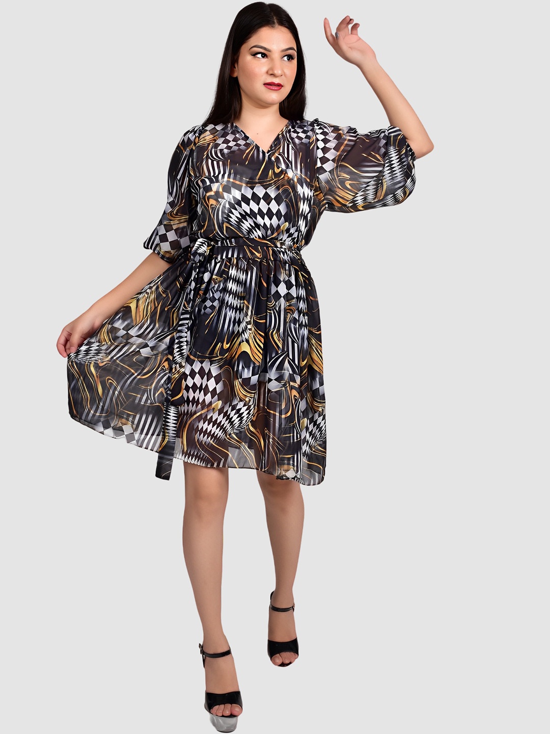 

Rajoria Instyle Women Printed Coverup, Brown