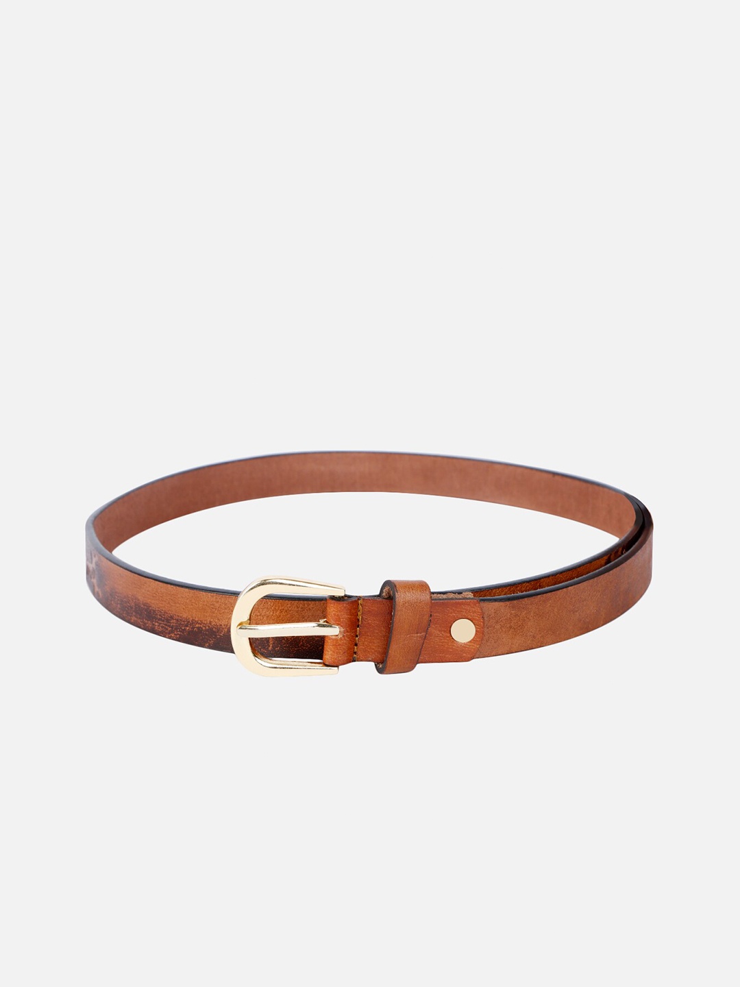 

WELBAWT Women Printed Leather Formal Belt, Brown