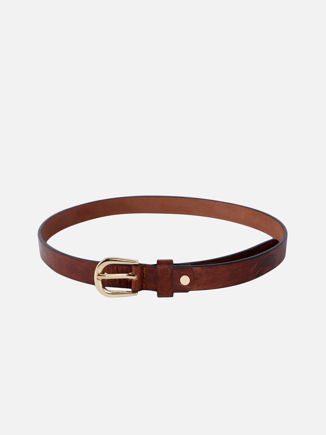 

WELBAWT Women Printed Leather Formal Belt, Brown