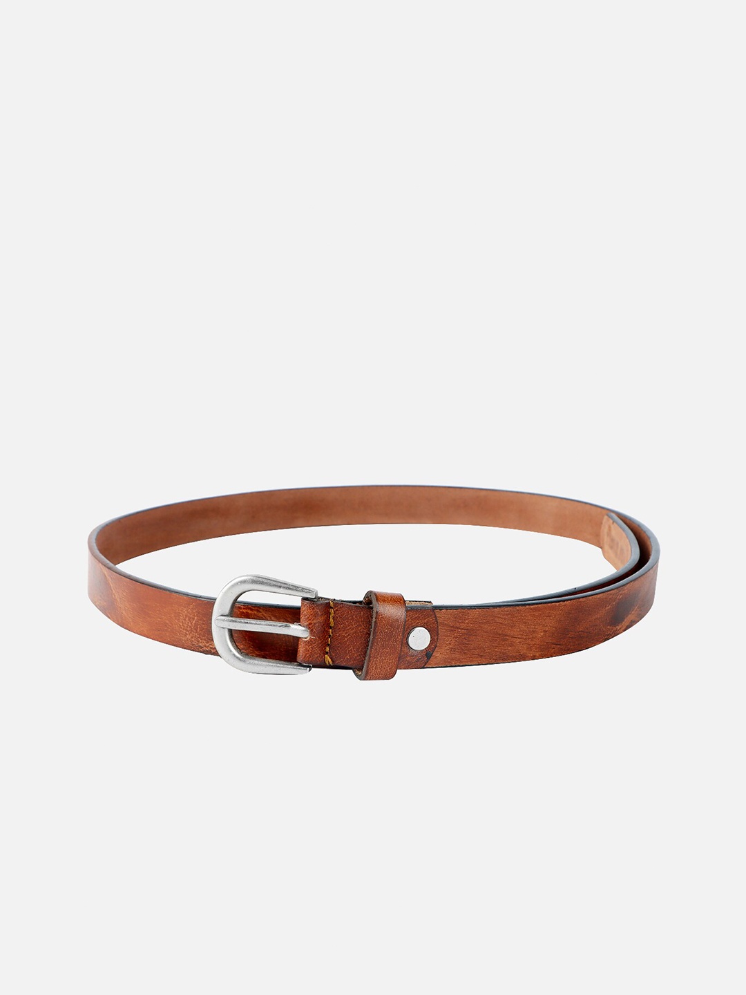 

WELBAWT Women Leather Formal Belt, Brown