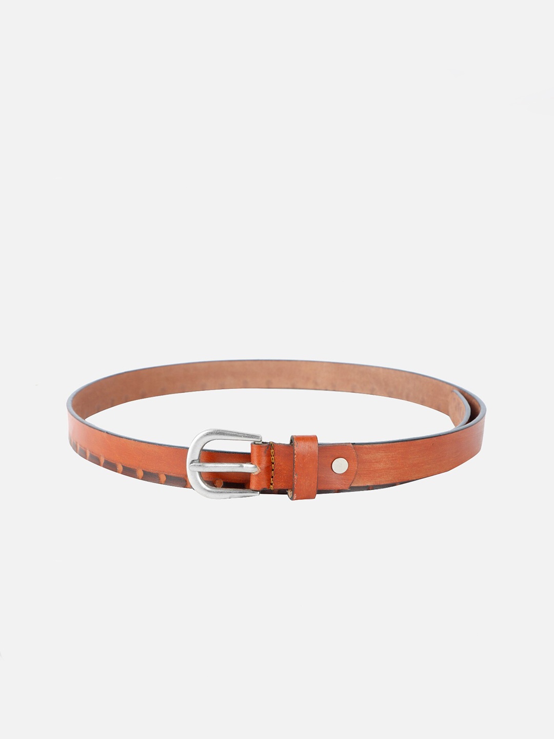 

WELBAWT Women Printed Leather Formal Belt, Brown