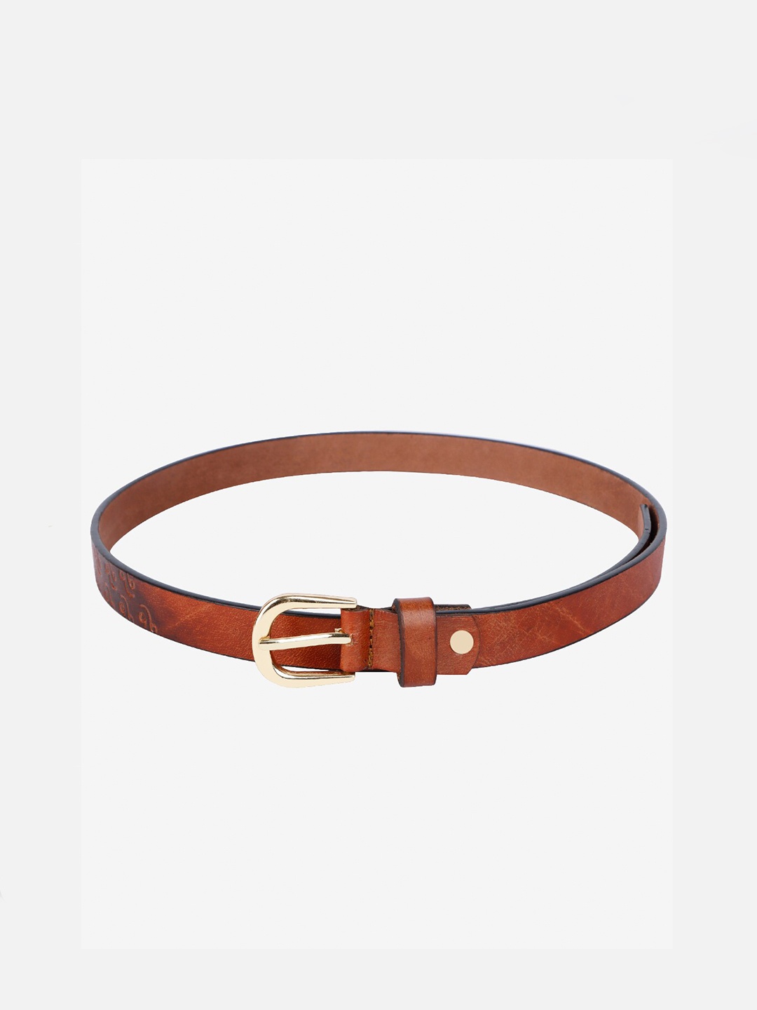 

WELBAWT Women Leather Formal Belt, Brown