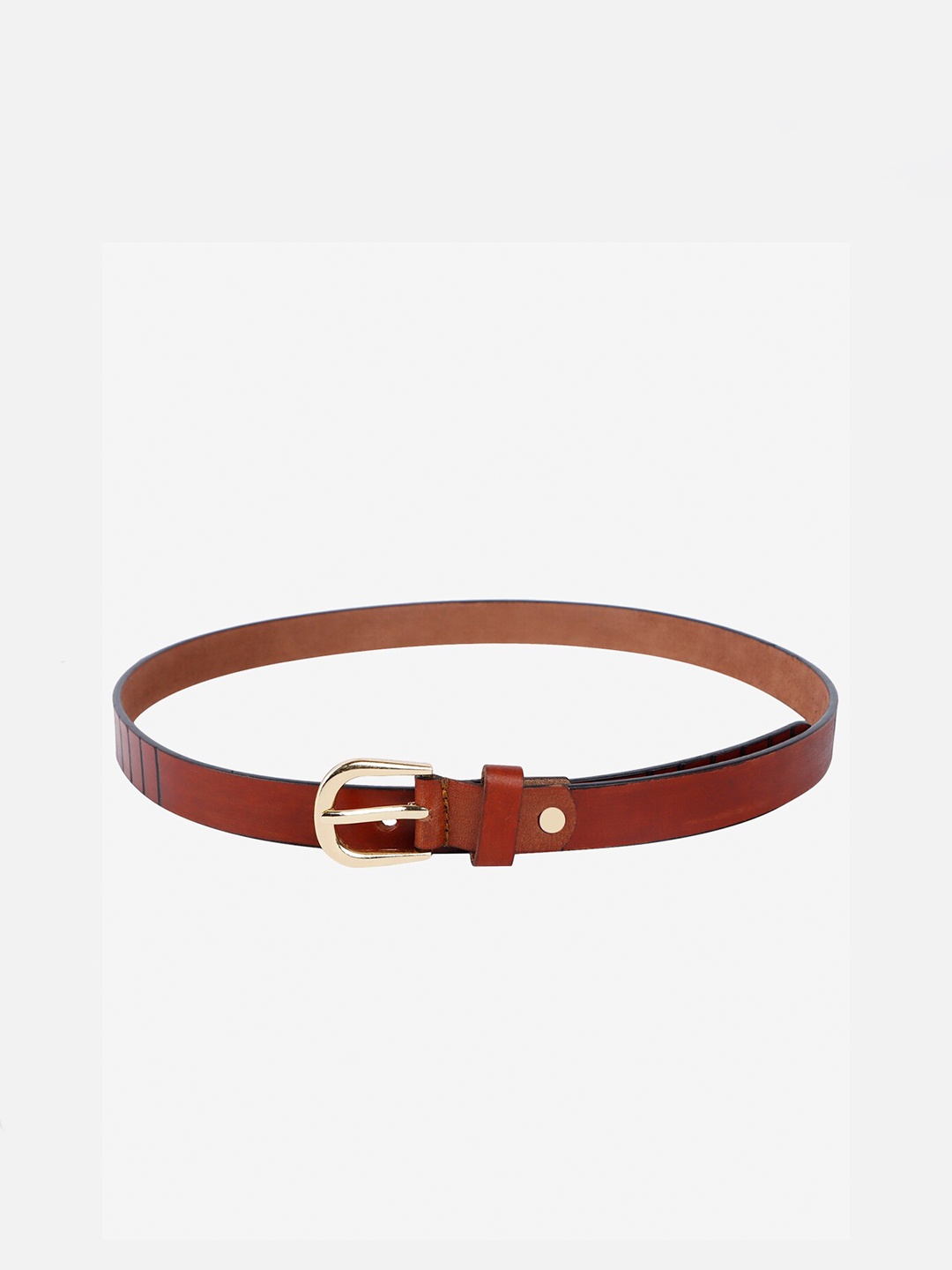 

WELBAWT Women Leather Formal Belt, Brown