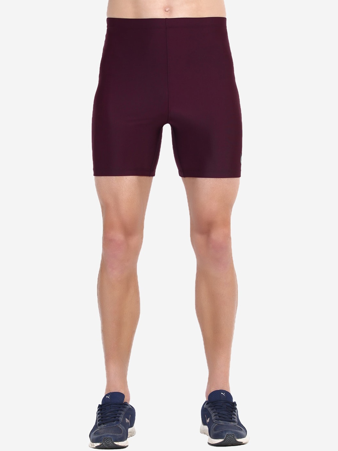 

Beau Design Men Slim Fit Cycling Sports Shorts, Maroon