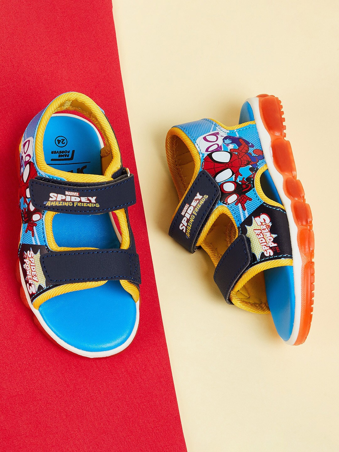 

Fame Forever by Lifestyle Boys Blue & Black Comfort Sandals