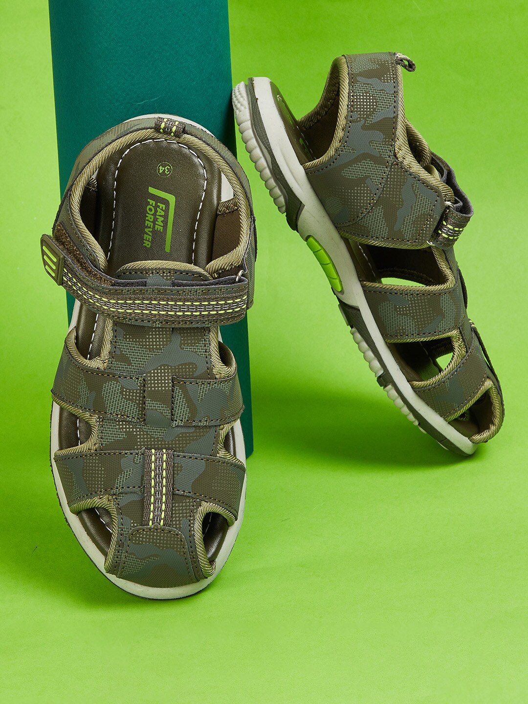 

Fame Forever by Lifestyle Boys Comfort Sandals, Olive
