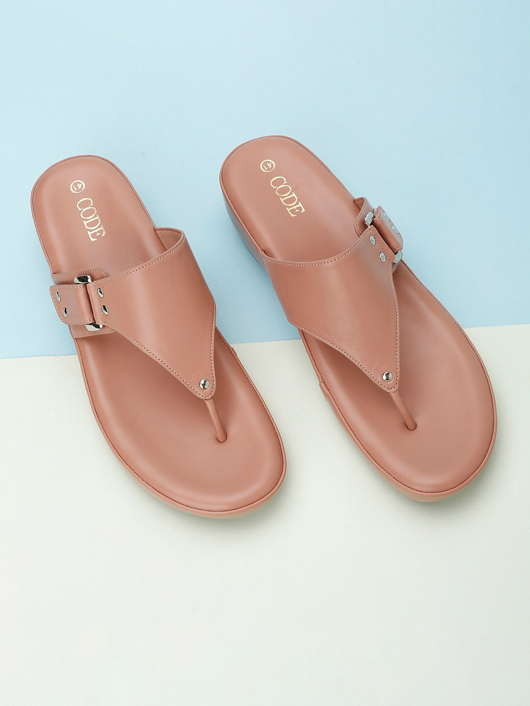 

CODE by Lifestyle Women Pink Open Toe Flats