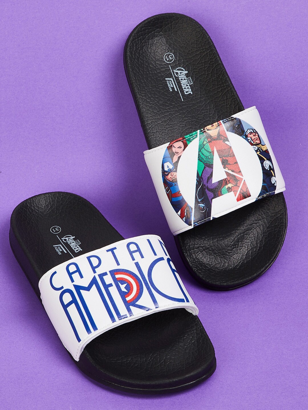 

Fame Forever by Lifestyle Boys Printed Sliders, White