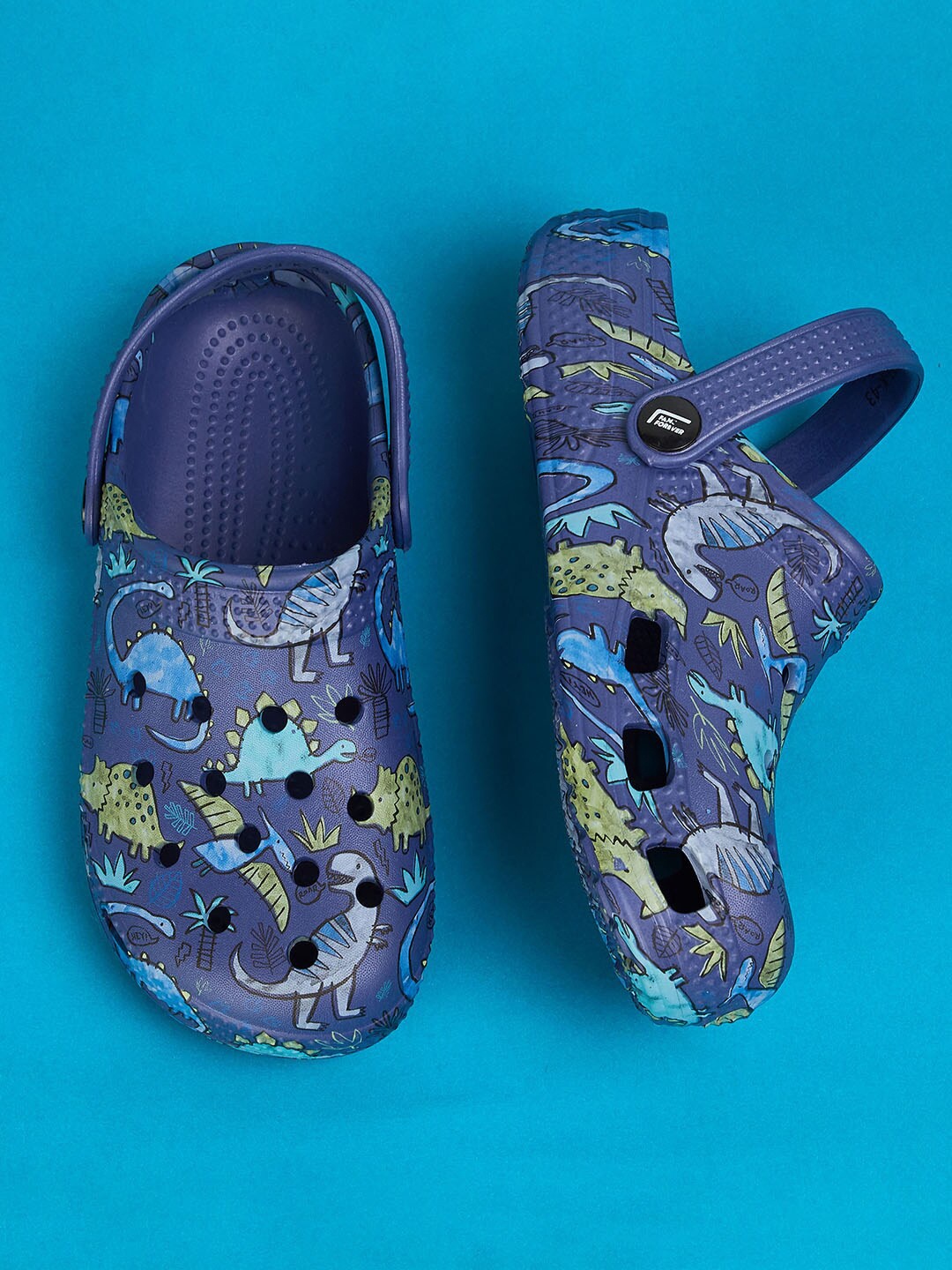 

Fame Forever by Lifestyle Boys Printed Clogs, Navy blue