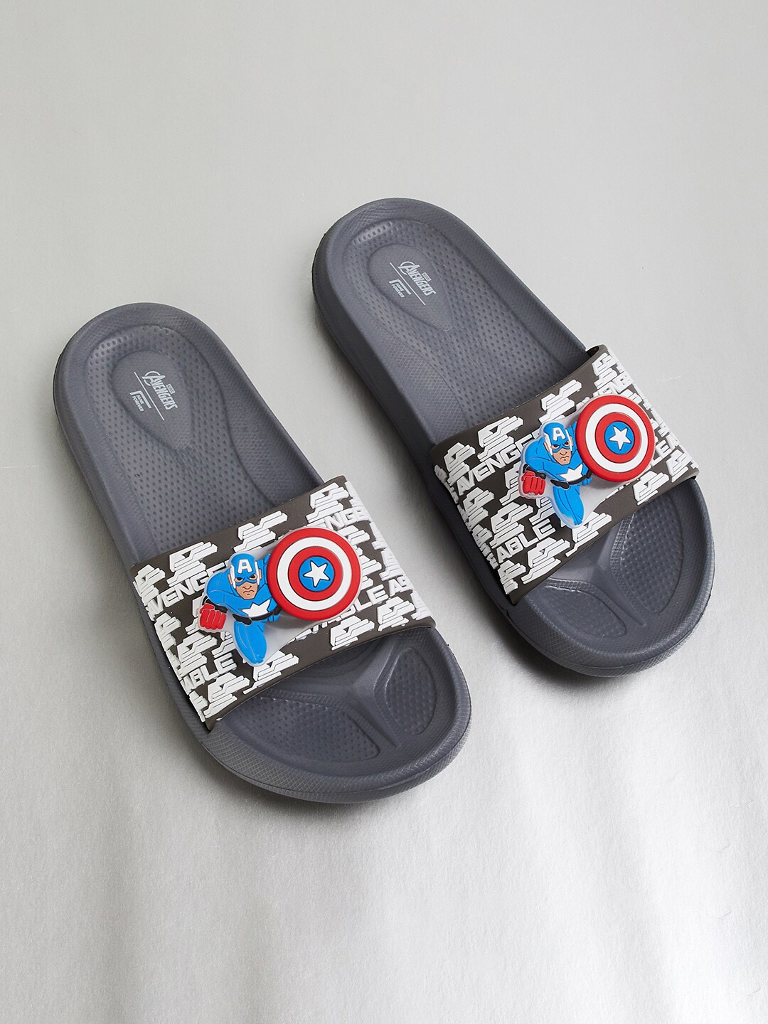 

Fame Forever by Lifestyle Boys Printed Sliders, Grey