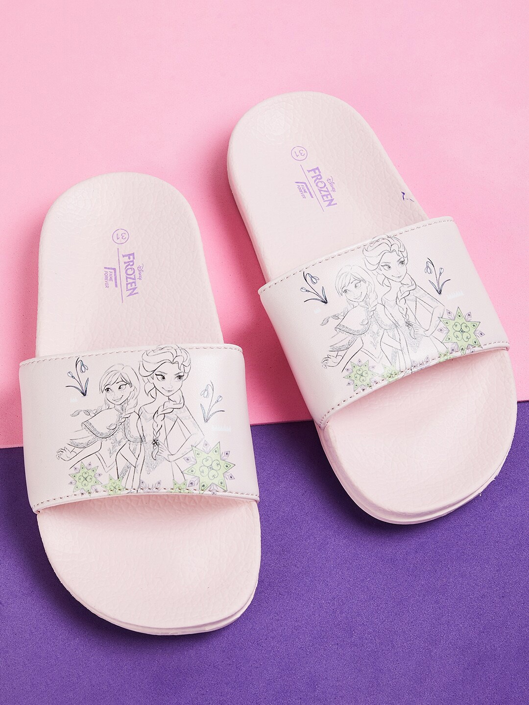 

Fame Forever by Lifestyle Girls Printed Sliders, Pink