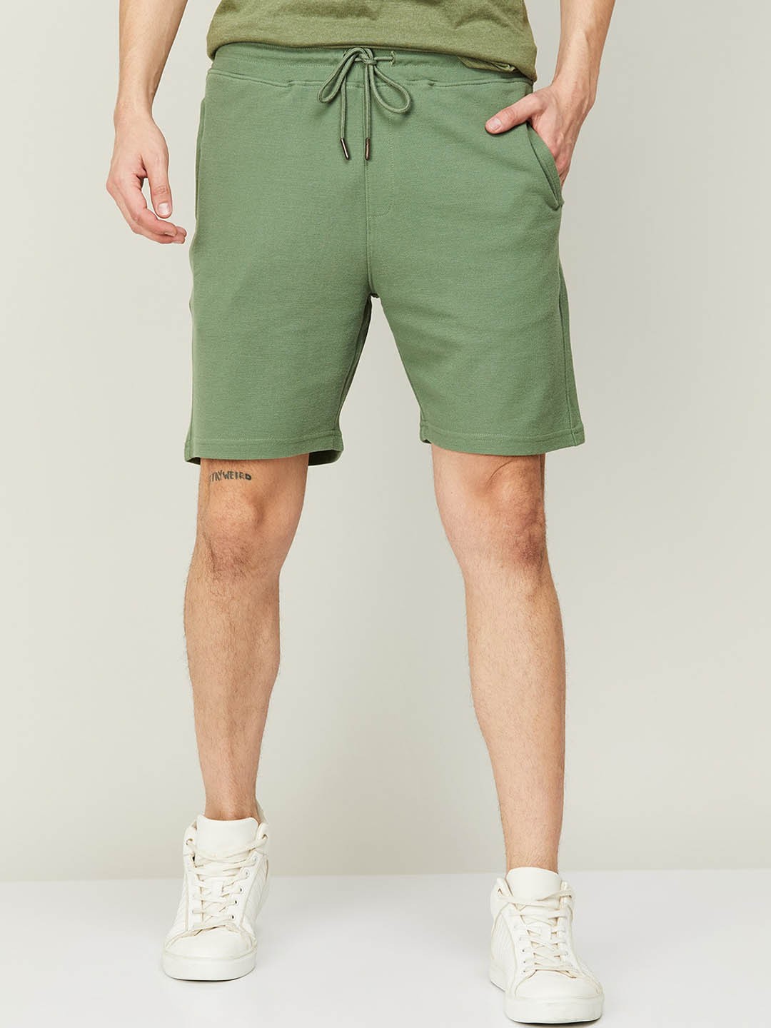 

Fame Forever by Lifestyle Men Cotton Shorts, Green