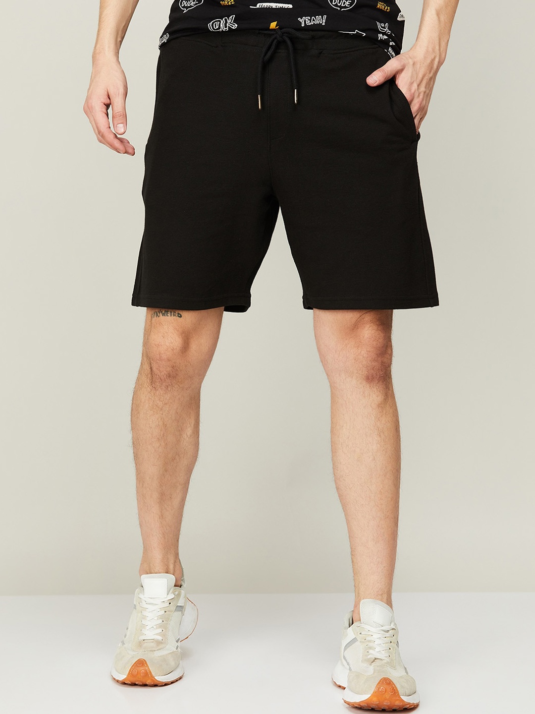 

Fame Forever by Lifestyle Men Cotton Shorts, Black