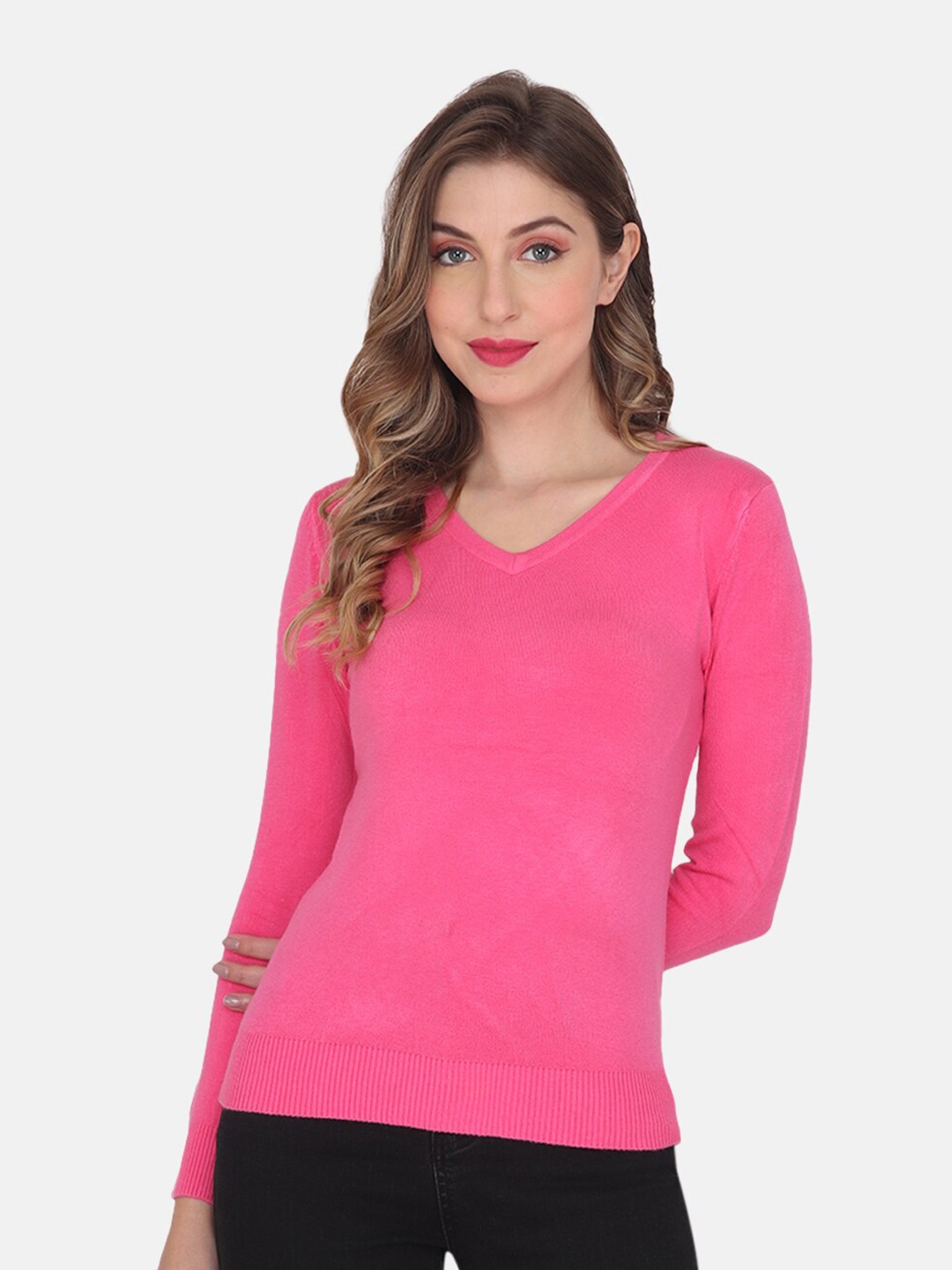 

Albion Women Pullover Sweater, Pink