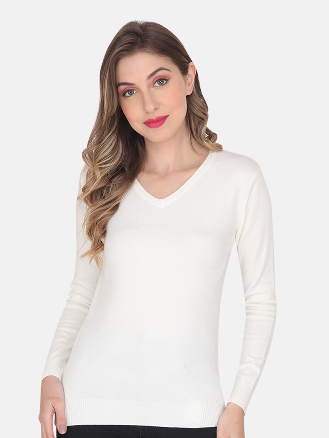 

Albion Women Pullover Sweater, White
