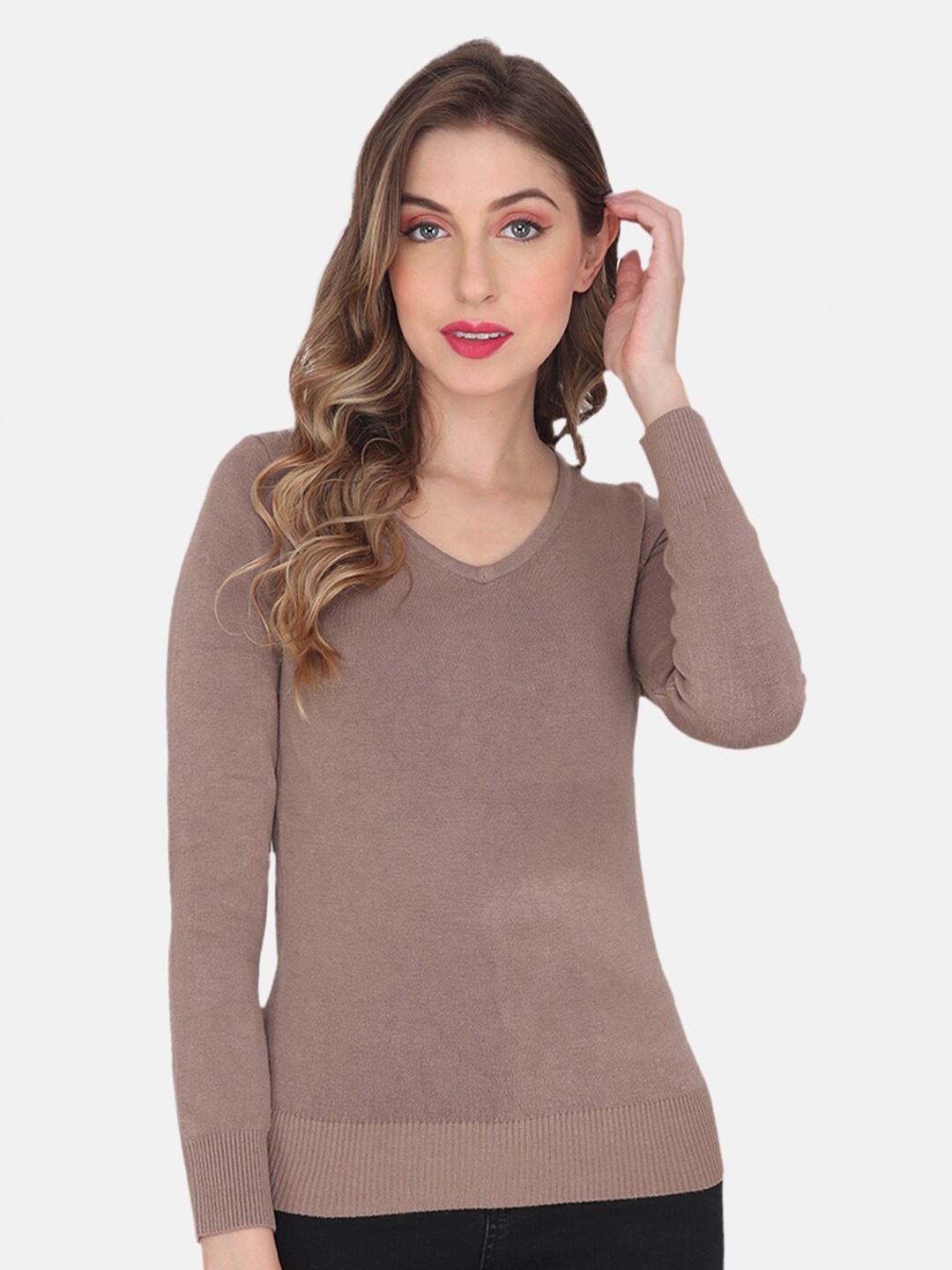 

Albion Women Pullover Sweater, Brown