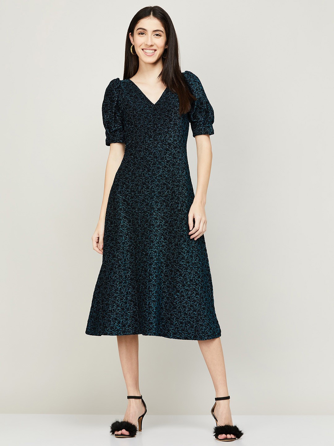 

CODE by Lifestyle A-Line Midi Dress, Blue