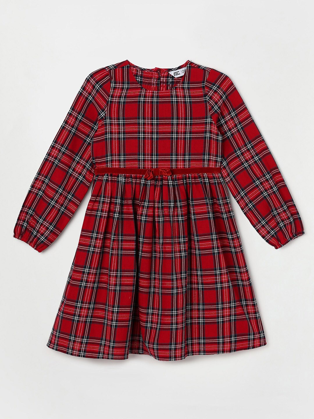 

Fame Forever by Lifestyle Cotton Checked Dress, Red