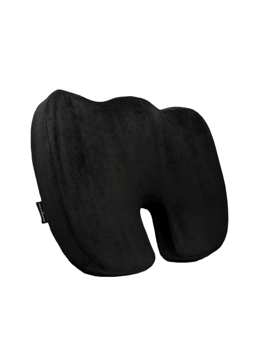 

HealthSense W-Shaped Memory Foam Orthopedic Cushions, Black