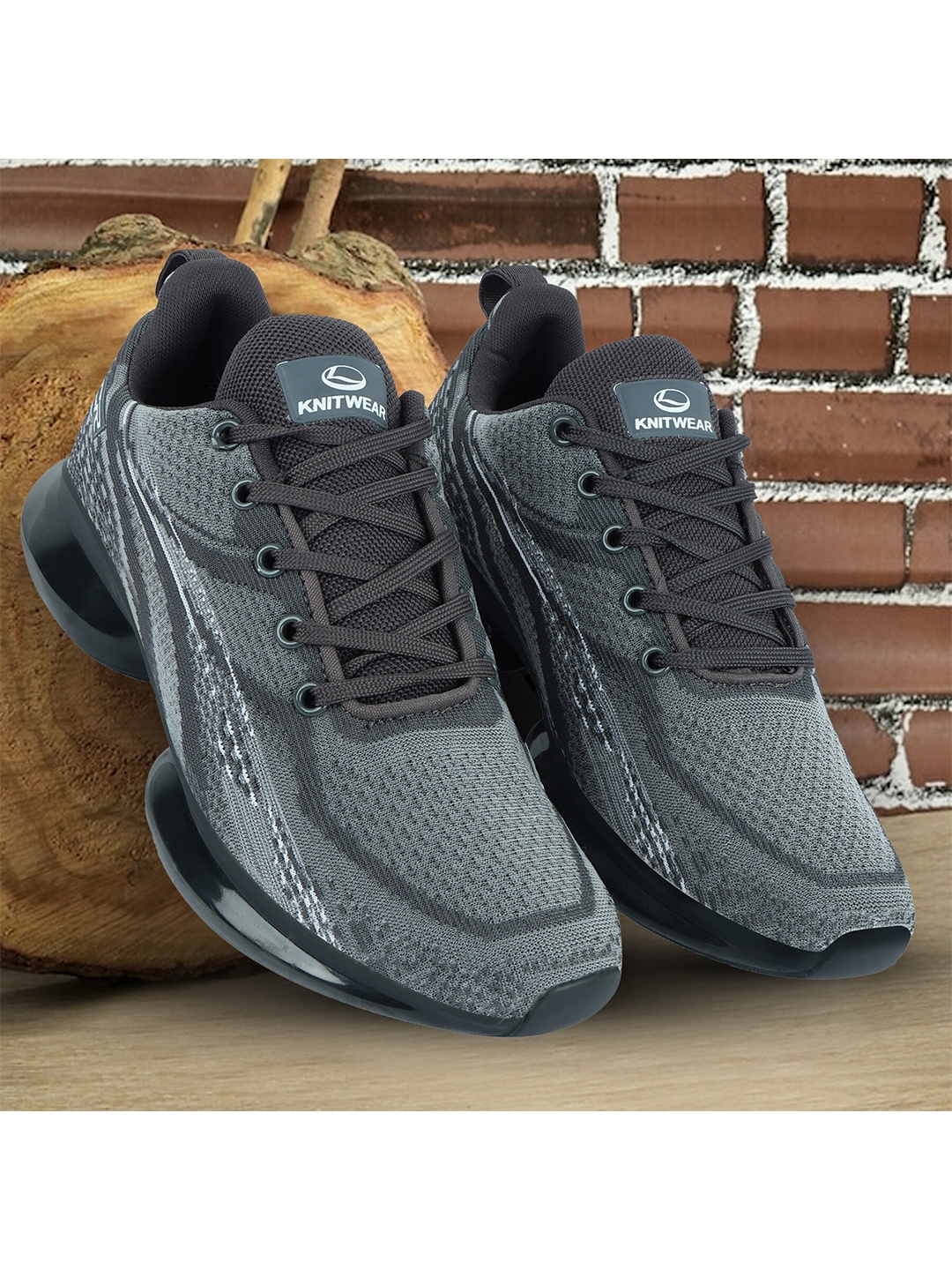 

Lancer Men Textile Running Non-Marking Shoes, Grey
