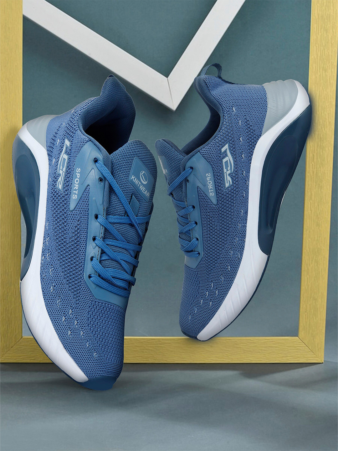 

Lancer Men Textile Running Non-Marking Shoes, Blue