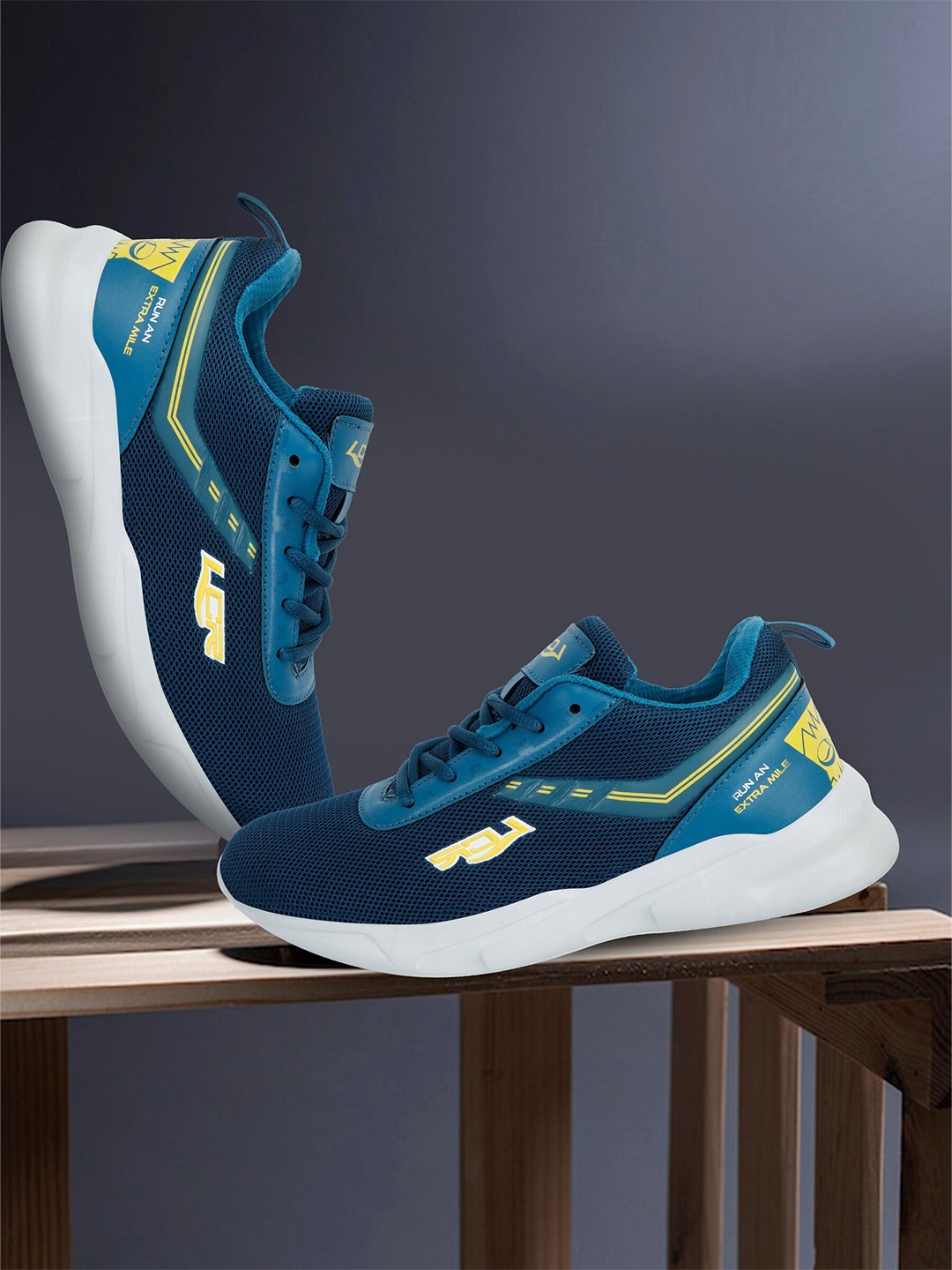 

Lancer Men Mesh Running Non-Marking Shoes, Teal