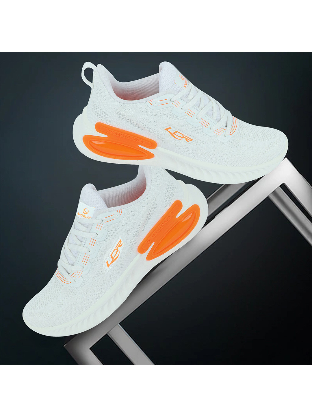 

Lancer Men Textile Running Non-Marking Shoes, White