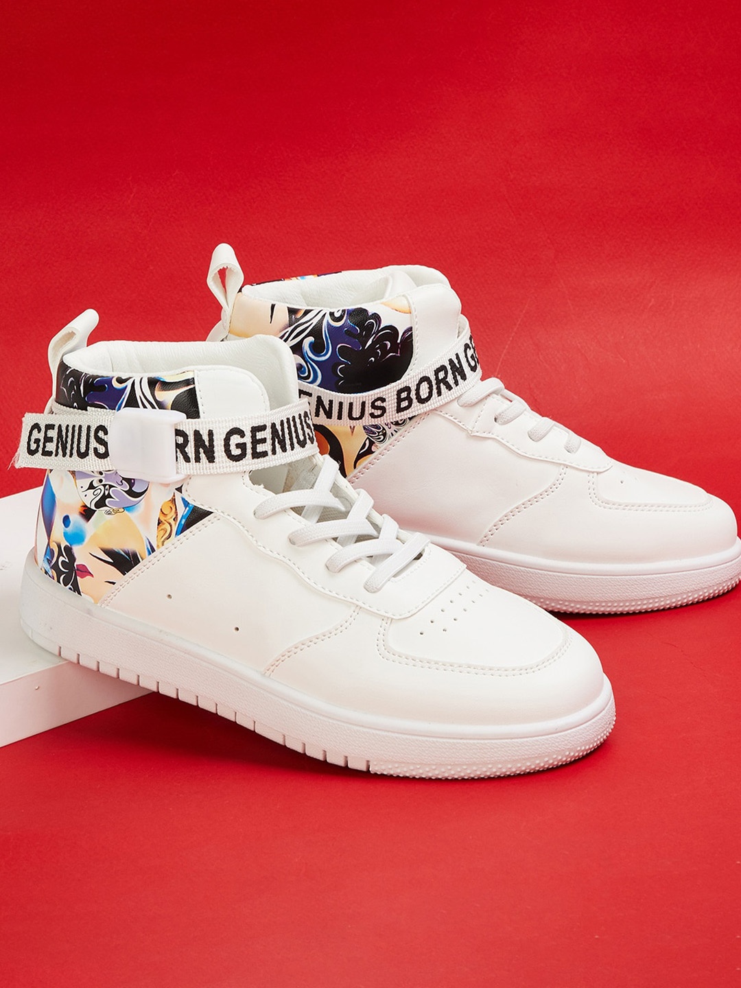 

Fame Forever by Lifestyle Boys Printed Sneakers, White