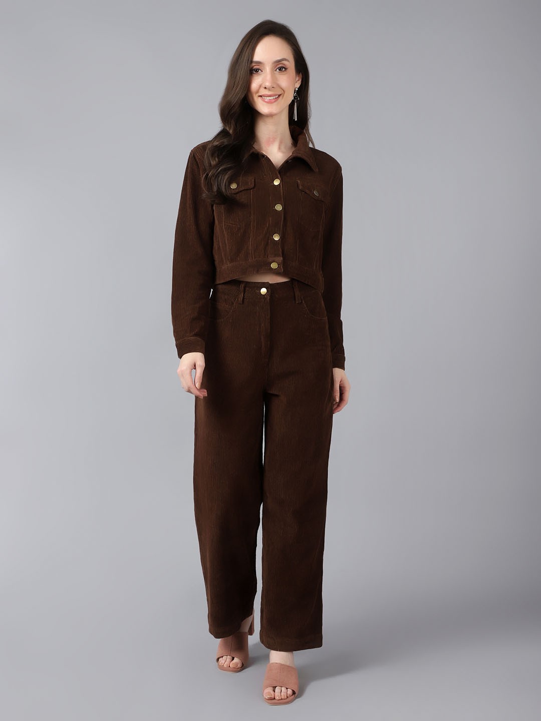 

Bani Women Women Brown Sweatshirt with Trousers
