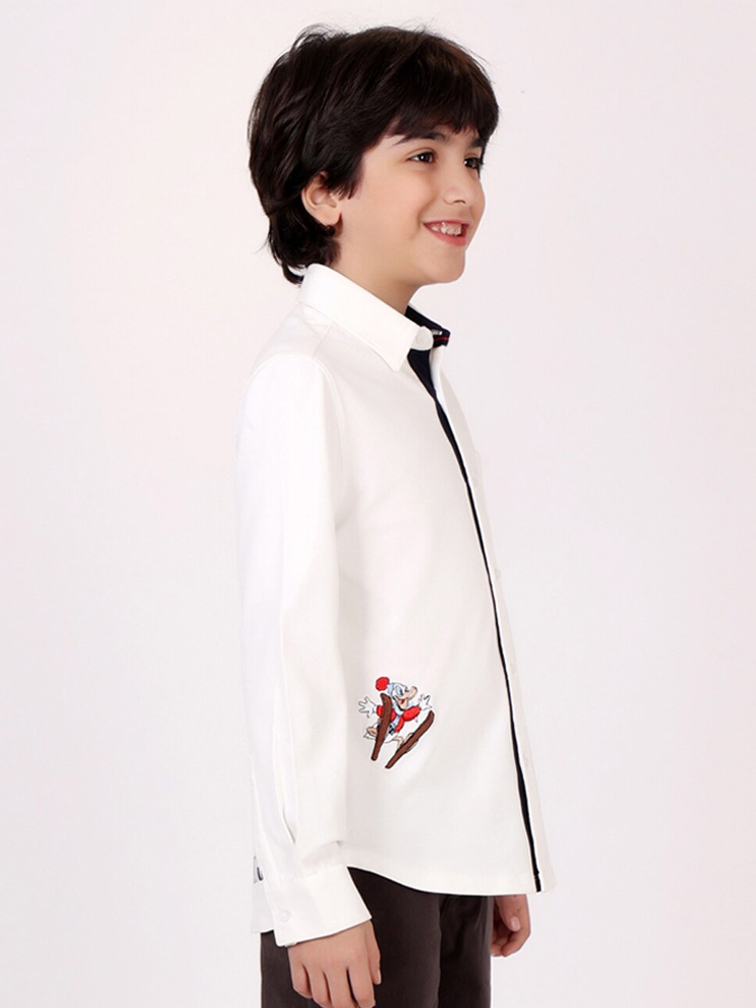 

One Friday Boys Comfort Cotton Casual Shirt, Off white