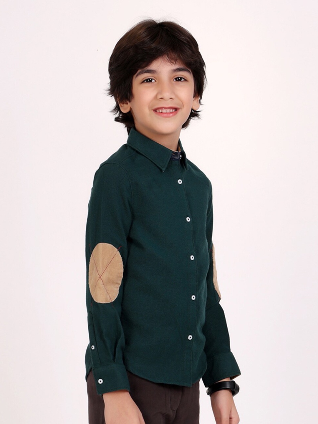 

One Friday Boys Comfort Casual Shirt, Green