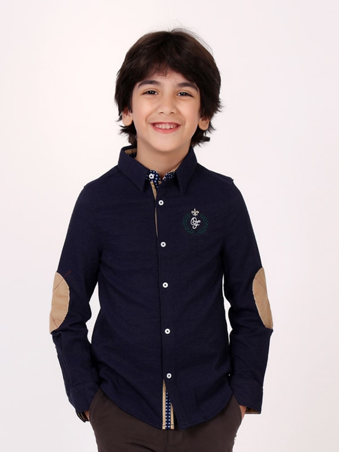 

One Friday Boys Comfort Casual Shirt, Navy blue