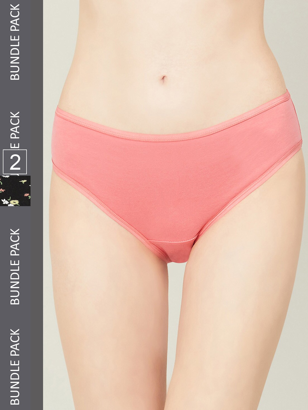 Ginger by Lifestyle Women Pack of 2 Briefs, Pink
