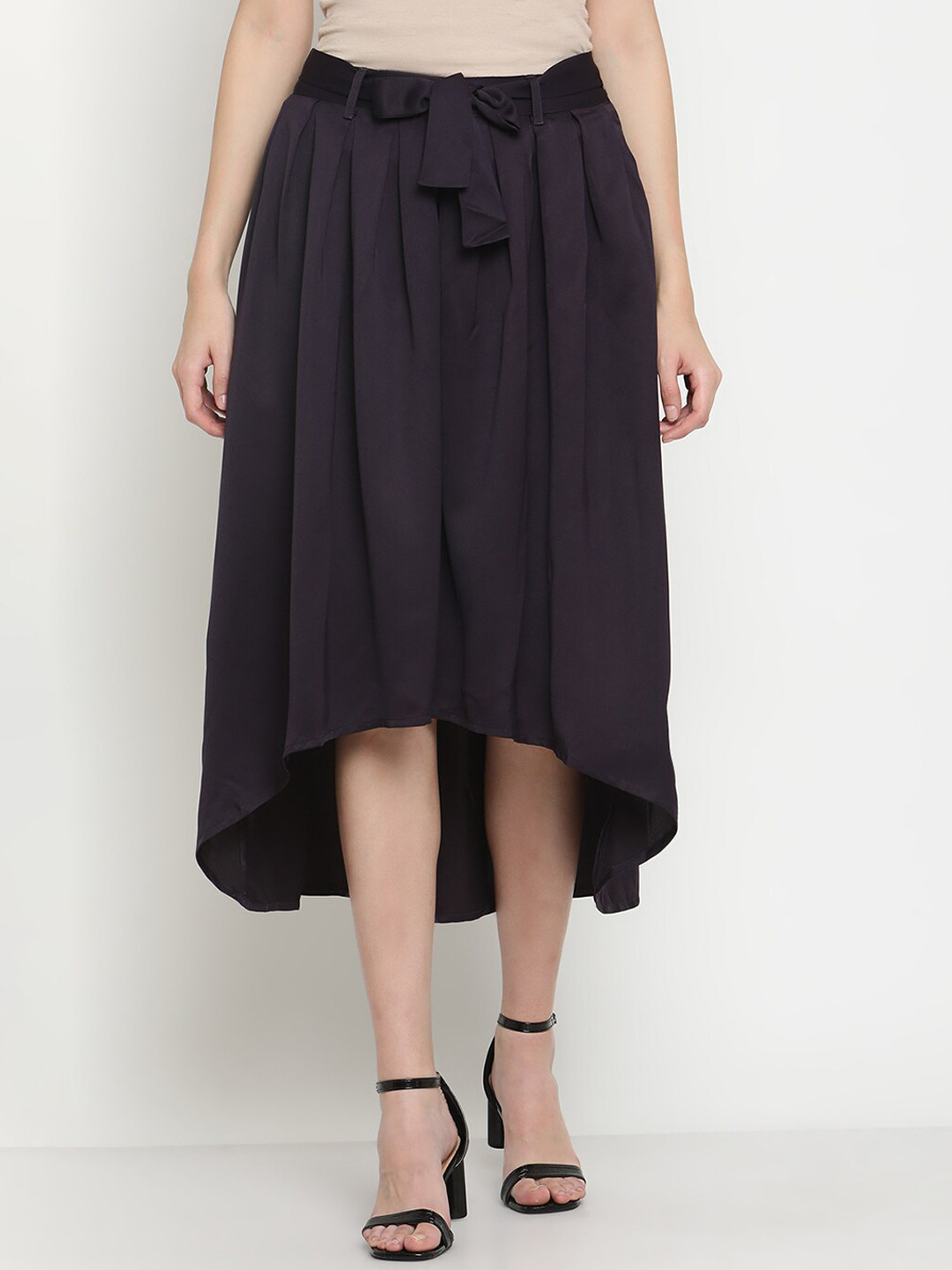 

Be Indi Women High Low Skrit, Navy blue