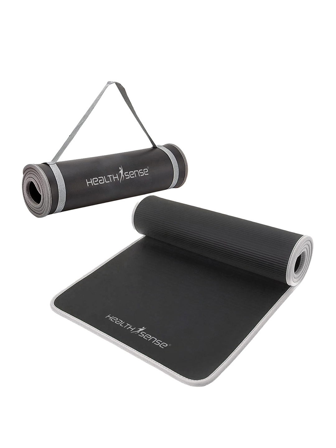 

HealthSense Reversible Yoga Mats, Black