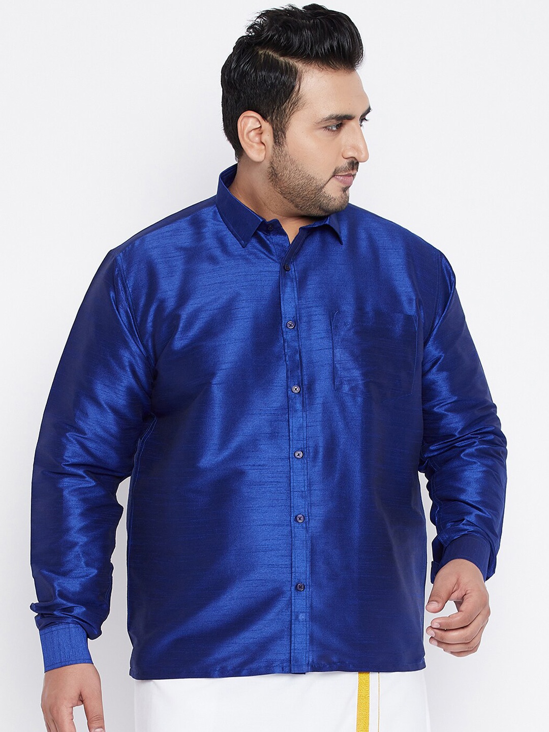 

VASTRAMAY Men Blue Premium Casual Shirt