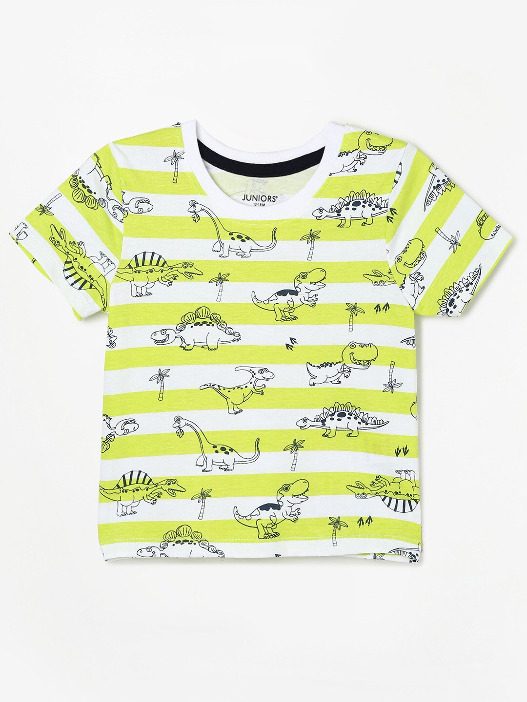 

Juniors by Lifestyle Boys Graphic Printed Cotton T-shirt, White