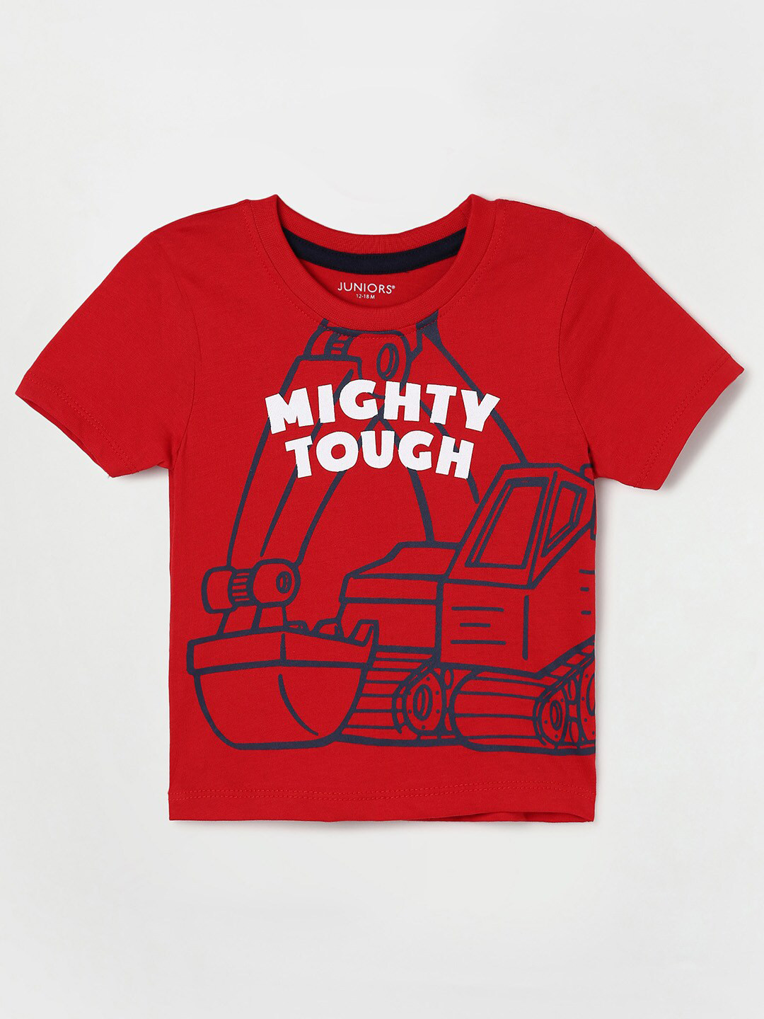 

Juniors by Lifestyle Boys Red Graphic Printed Cotton T-shirt