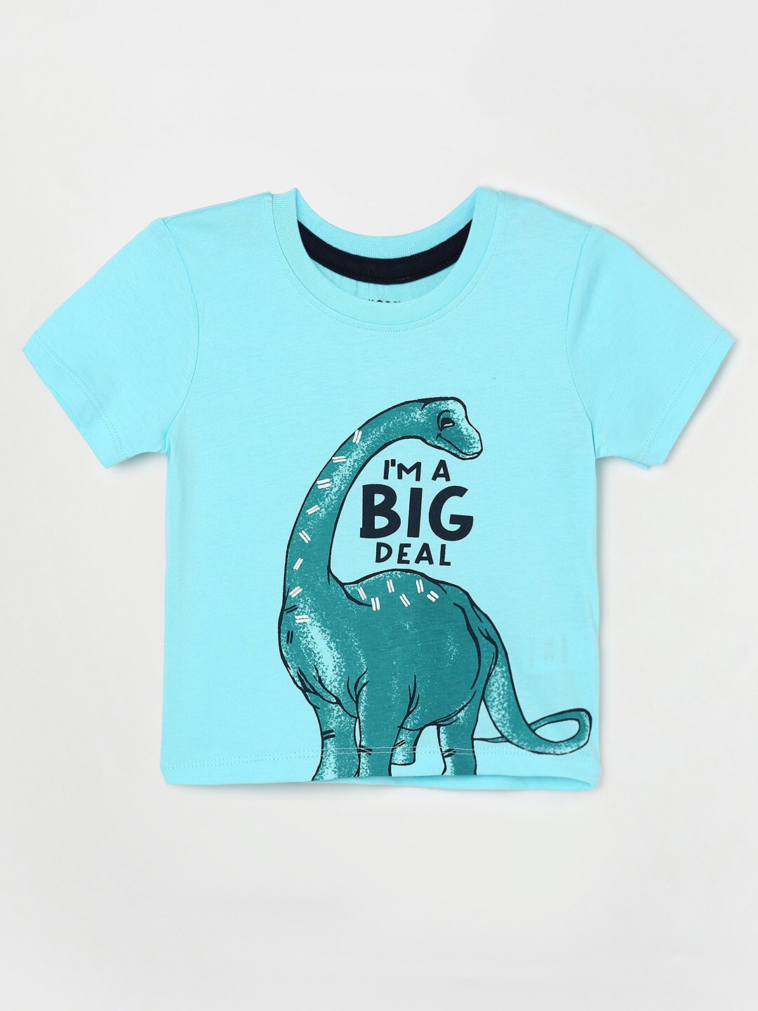 

Juniors by Lifestyle Boys Blue Printed Cotton T-shirt