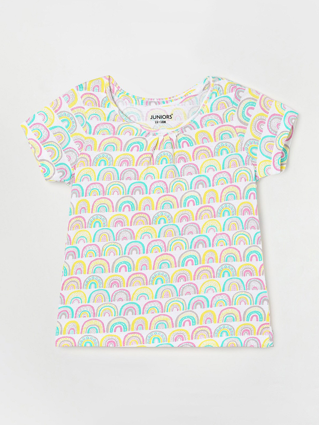

Juniors by Lifestyle Girls Printed Cotton T-shirt, White
