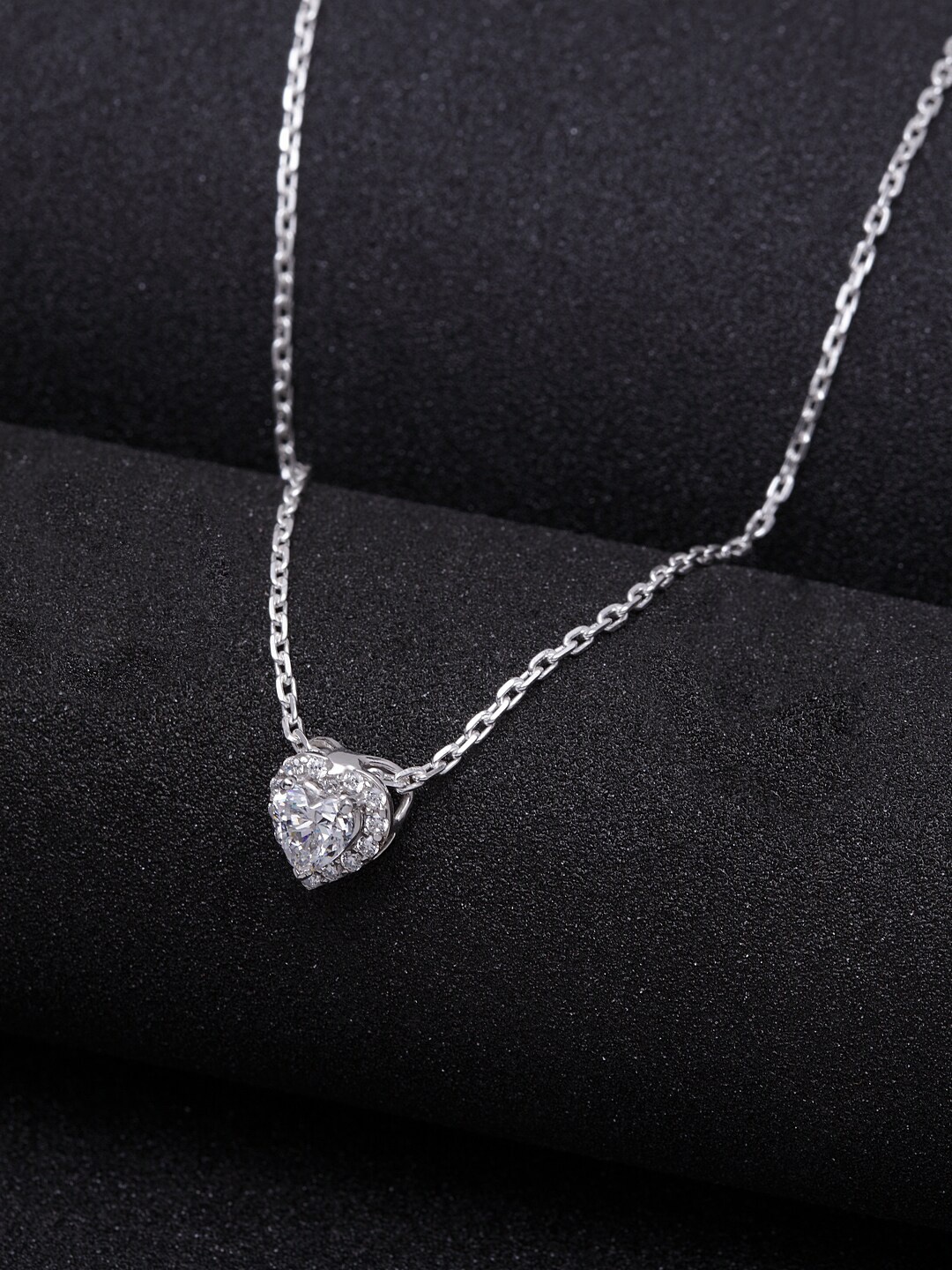 

Clara Silver-Plated 925 Sterling Silver Heart-Shaped Pendant