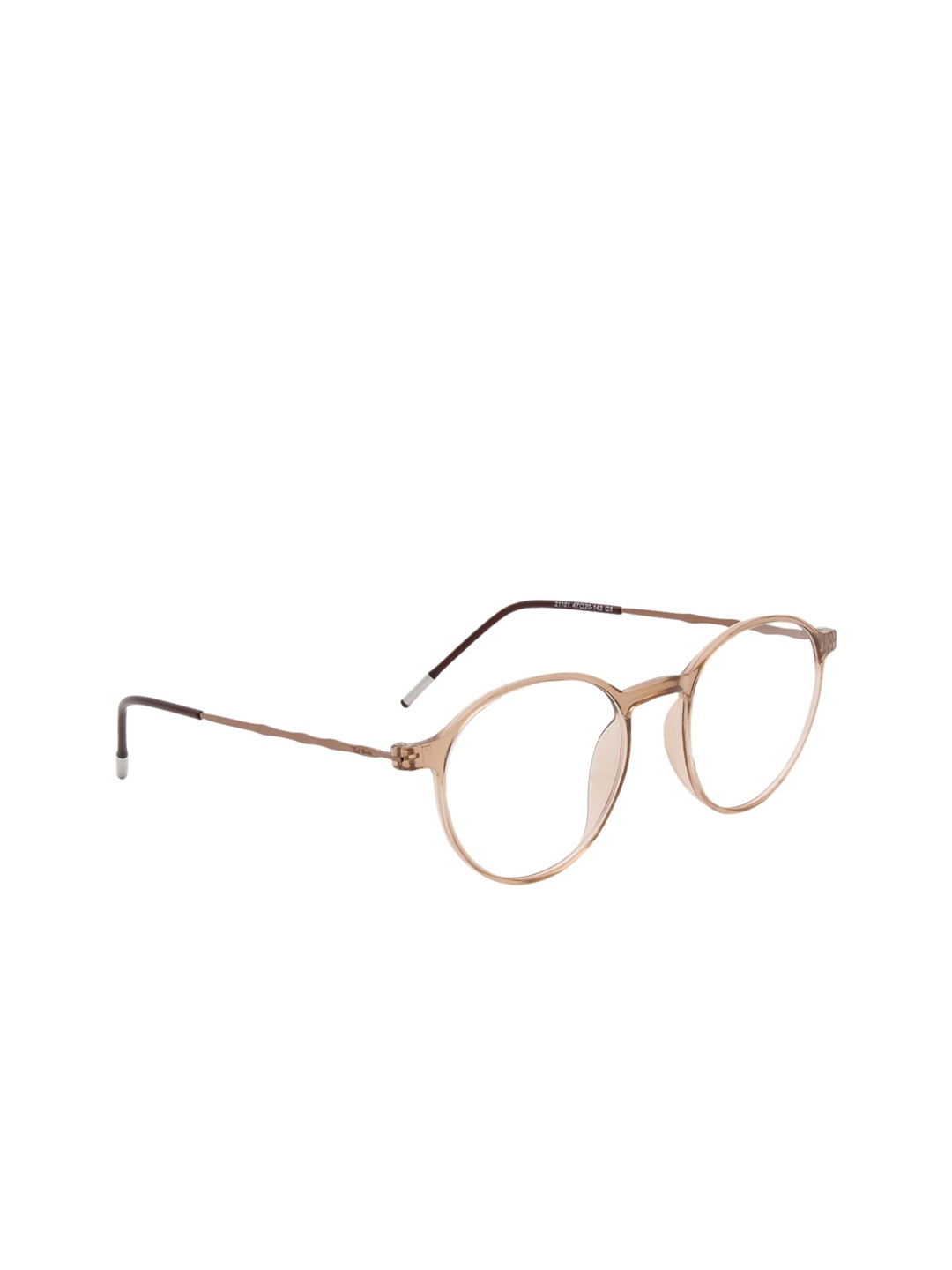 

Ted Smith Full Rim Round Frames Eyeglasses, Brown