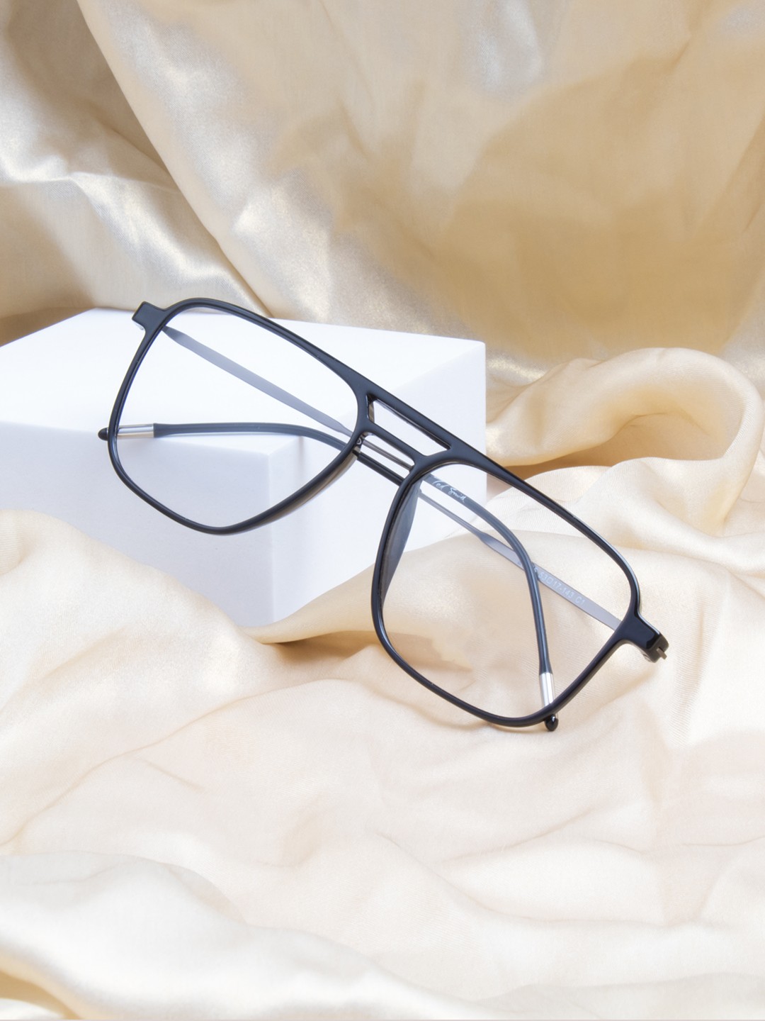 

Ted Smith Full Rim Aviator Frames Eyeglasses, Black