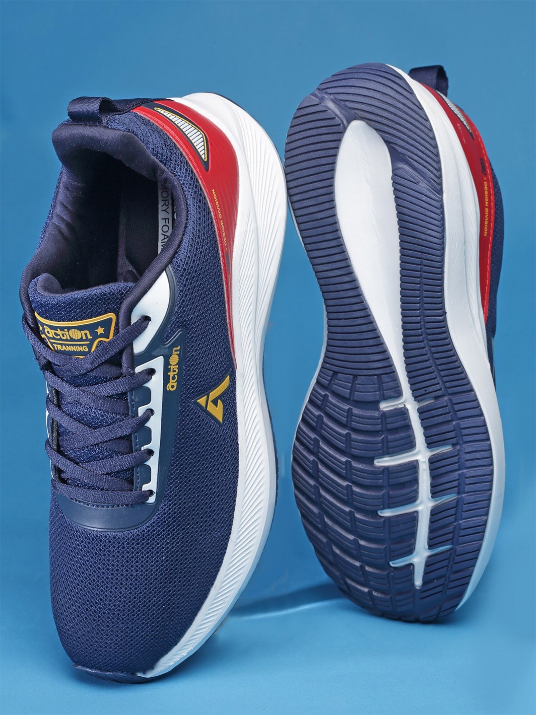 

Action Men Mesh Running Non-Marking Shoes, Navy blue