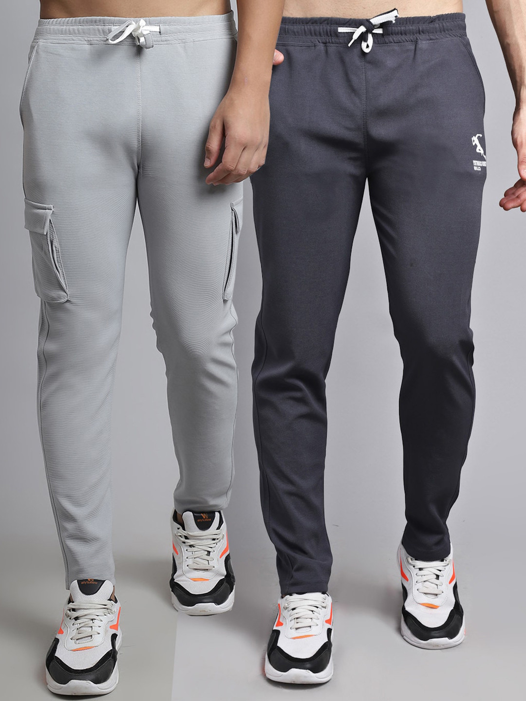 

GRACIT Men Pack Of 2 Track Pants, White