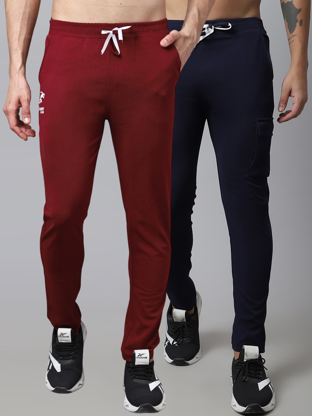 

GRACIT Men Pack Of 2 Track Pants, Navy blue